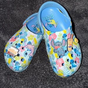 Crocs- Disney Stitch Kids Clogs - Blue and Yellow